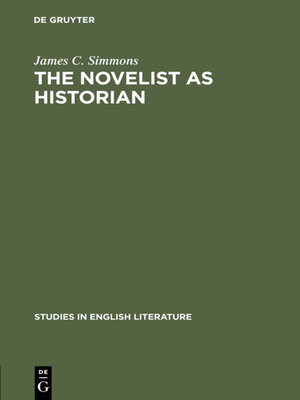cover image of The novelist as historian
